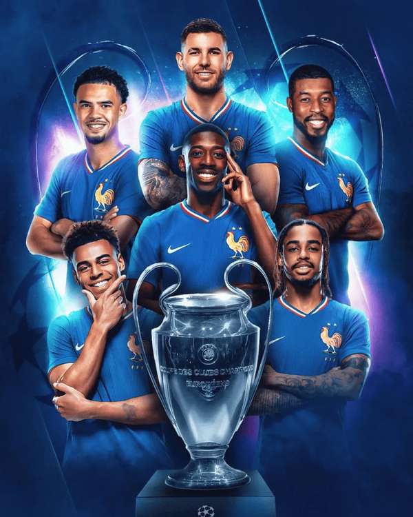 历史性突破!巴黎圣日耳曼首捧欧冠,六法国国脚获国家队官方盛赞